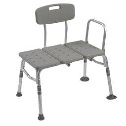 Drive Medical Transfer Bench w/ Adjustable Backrest