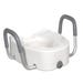 Raised Toilet Seat with Padded Armrests
