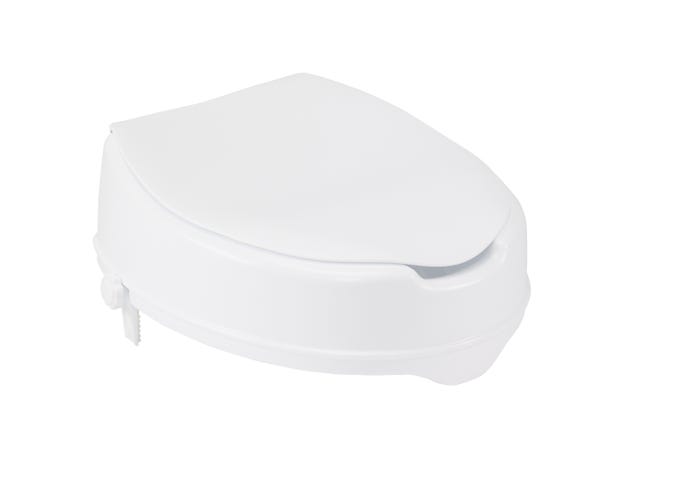 Raised Toilet Seat with Lock and Lid