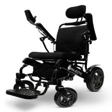 ComfyGo MAJESTIC IQ-9000 Auto Recline Remote Controlled Electric Wheelchair - in Black Finish