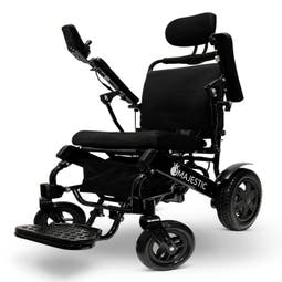 ComfyGo MAJESTIC IQ-9000 Auto Recline Remote Controlled Electric Wheelchair - in Black Finish