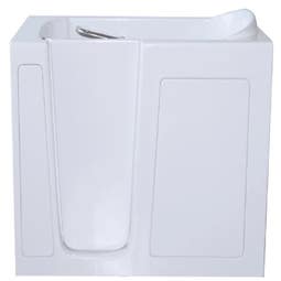 Avora Bath 52'' x 30'' Walk-In Whirlpool Soaking Fiberglass Bathtub with Faucet - Main Image