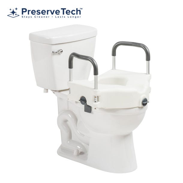 PreserveTech Secure Lock Raised Toilet Seat