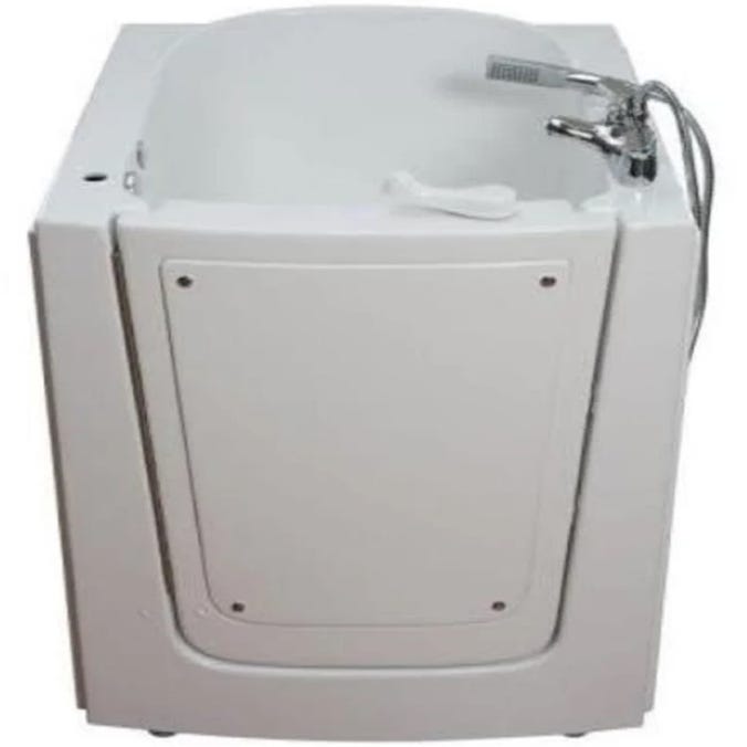 38'' x 33'' Walk-In Whirlpool Air Fiberglass Bathtub with Faucet