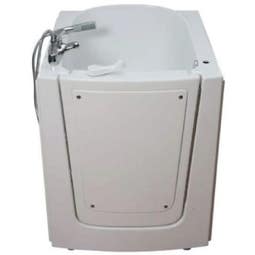 Avora Bath 38'' x 33'' Walk-In Soaking Fiberglass Bathtub with Faucet - Main Image