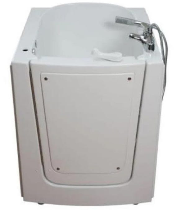 38'' x 33'' Walk-In Whirlpool Fiberglass Bathtub with Faucet