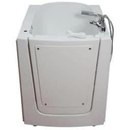 Avora Bath 38'' x 33'' Walk-In Whirlpool Air Fiberglass Bathtub with Faucet - Main Image