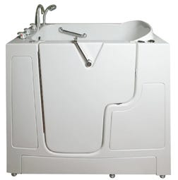 Avora Bath 38'' x 33'' Walk-In Air Fiberglass Bathtub with Faucet - Main Image