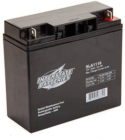 Sealed Lead Acid (SLA) Battery (AGM) - Nut and Bolt Terminals - 12V 18AH