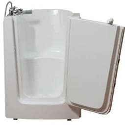 Avora Bath 48'' x 28'' Walk-In Air Fiberglass Bathtub with Faucet - Main Image