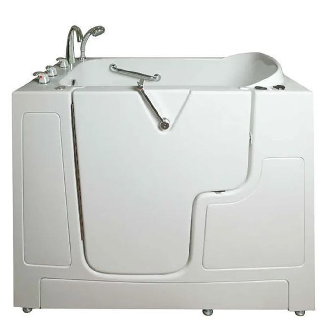 52'' x 30'' Walk-In Air Fiberglass Bathtub with Faucet