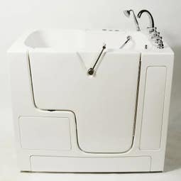 Avora Bath 52'' x 32'' Walk-In Fiberglass Bathtub with Faucet - Main Image