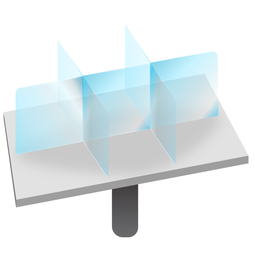 6-Person Tabletop SeparationScreen