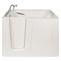 Avora Bath 60'' x 30'' Walk-In Fiberglass Bathtub with Faucet - Main Image