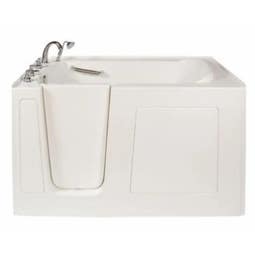 Avora Bath 60'' x 30'' Walk-In Soaking Fiberglass Bathtub with Faucet - Main Image