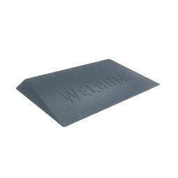 EZ ACCESS TRANSITIONS® Rubber Angled "WELCOME" Entry Mat - Main Image