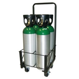 Responsive Respiratory 4 Cylinder M60 Warehouse Cart - Main Image