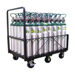 Responsive Respiratory 40 Cylinder D, E Vertical Cart – Main Image