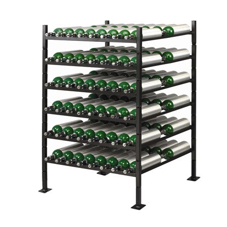 96 Cylinder M6 Horizontal Stacker Rack