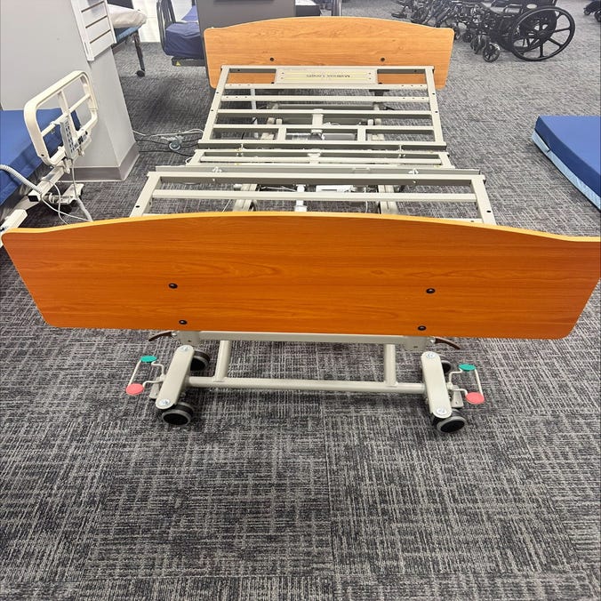PrimeCare LTC Expandable Hi-Low Hospital Bed - No Rails - Floor Model