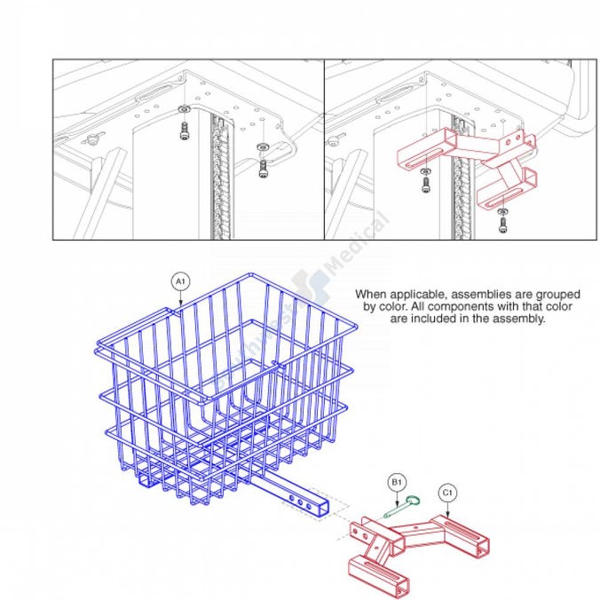 Jazzy Accessories: Rear Basket