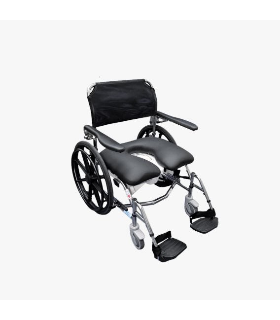 Aqua NT Rehab Shower Commode Chair Stainless Steel - 250 lbs