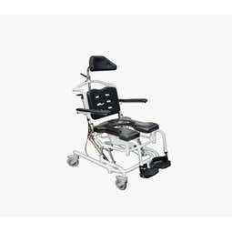 Future Mobility Aqua TLF Tilt Rehab Shower Commode Chair Stainless Steel - Main Image