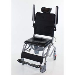 Professional Tilt-In-Space Reclining Shower/Commode Reclining Wheelchair