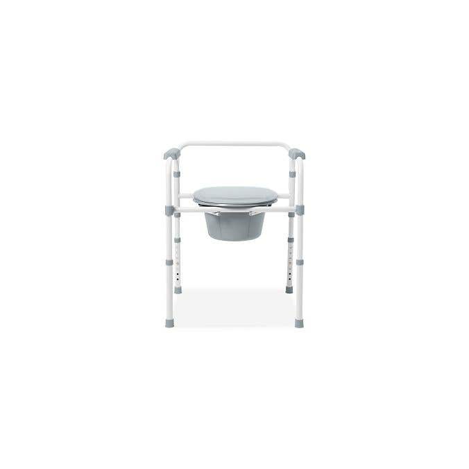 Steel Elongated Bedside Commode