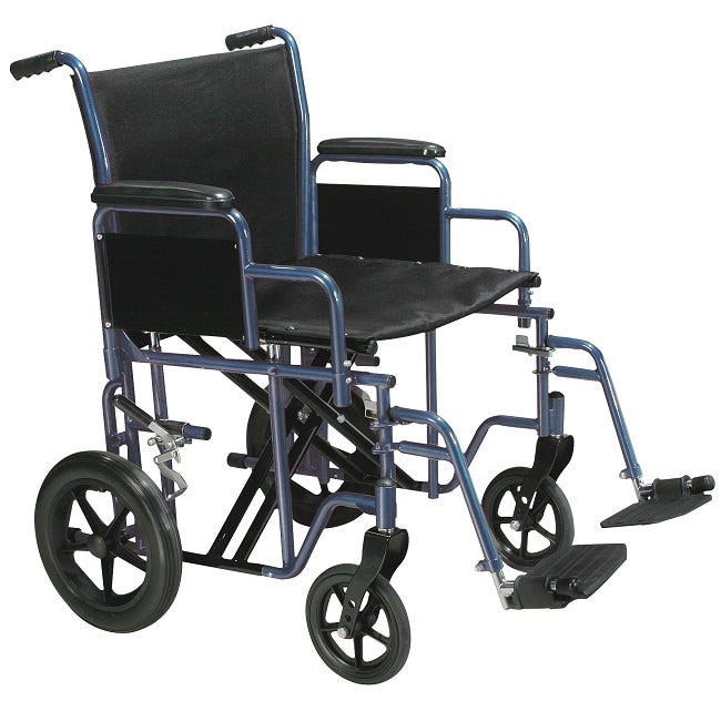 Bariatric HD Transport Wheelchair