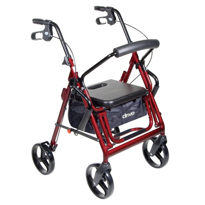 Duet Dual Function Transport Wheelchair Rollator