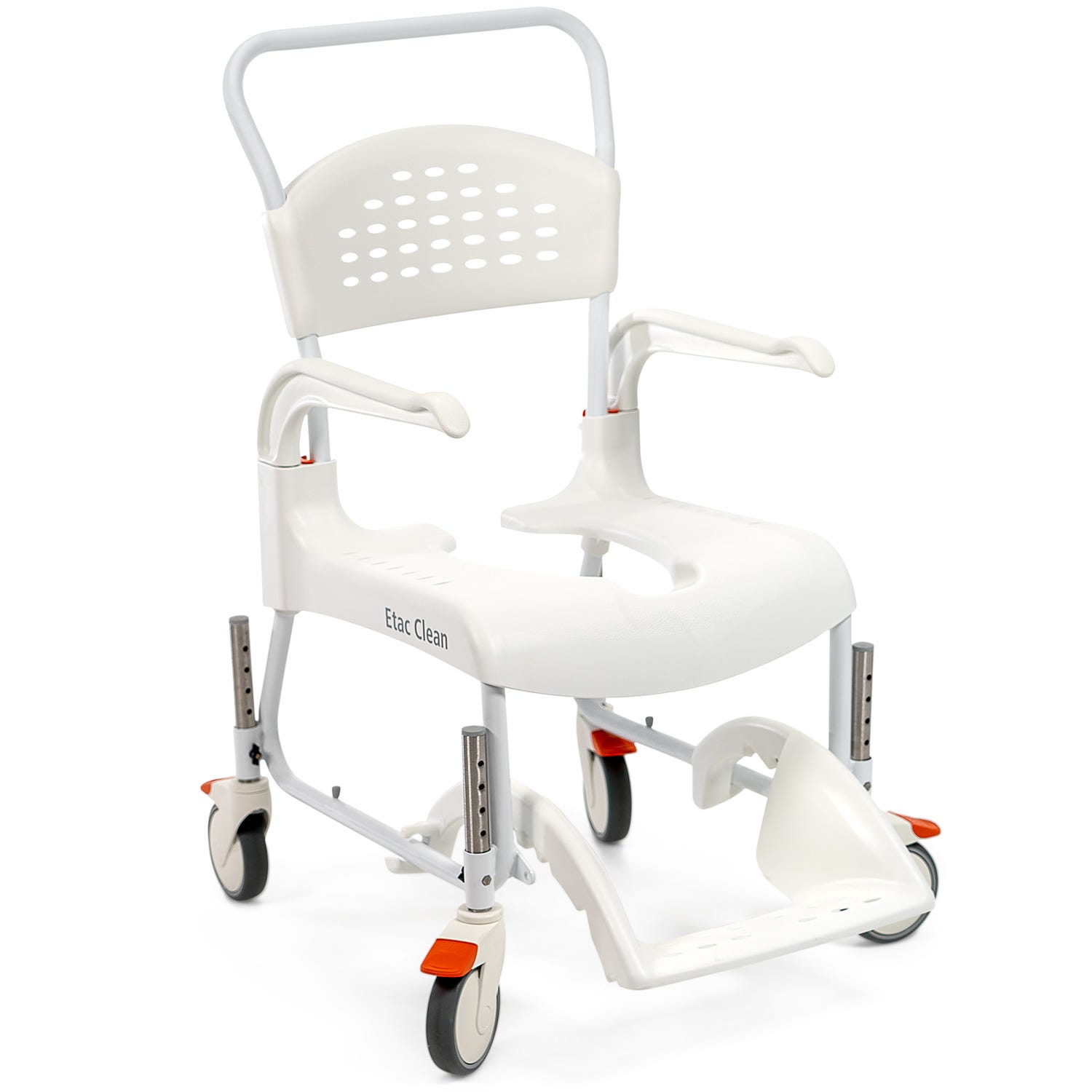 Adjustable height shower chair with wheels store