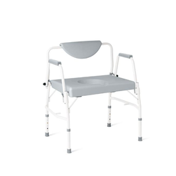 Medline Bariatric Steel Drop Arm Commode - Main Image