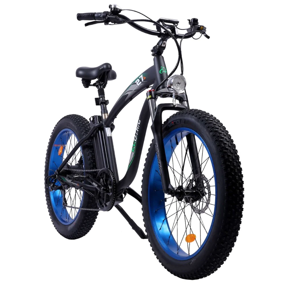 UL Certified Hammer Electric Fat Tire Beach Snow Bike Blue
