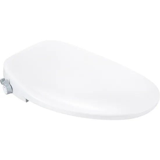 Bemis Haven Elongated Plastic Bidet Toilet Seat White Never Loosens Slow-Close