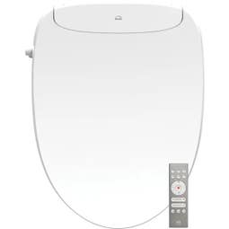 Bemis Haven Elongated Plastic Bidet Toilet Seat White Never Loosens - Main Image