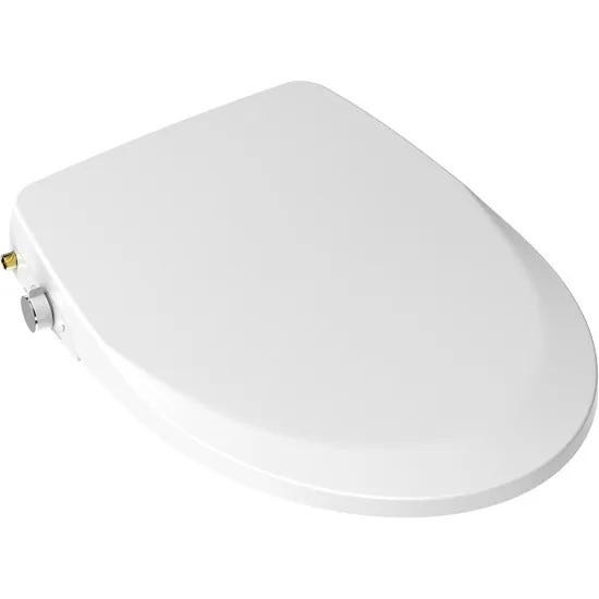 Bemis Haven Elongated Plastic Bidet Toilet Seat White Never Loosens Slow-Close