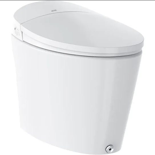 Bemis Sanctuary Elongated Plastic/Ceramic Smart Bidet Toilet White