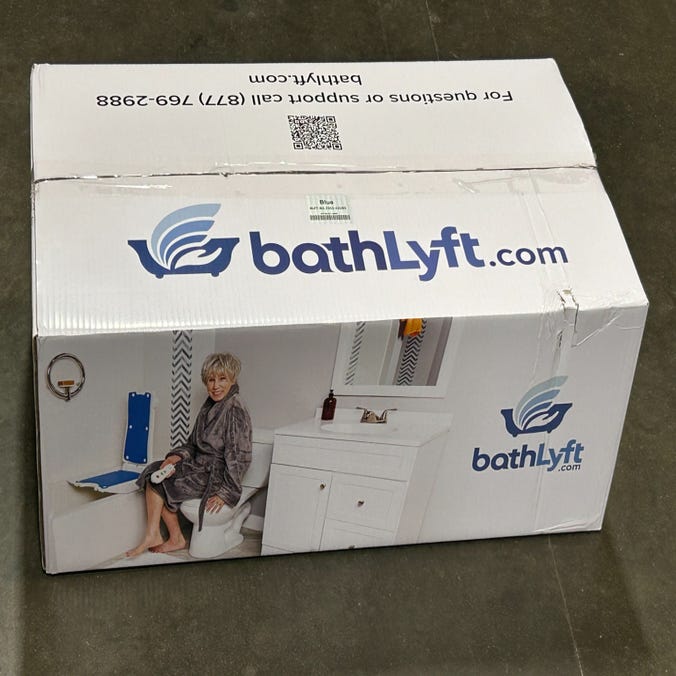 BathLyft Power Bathtub Lift, Blue - Open Box