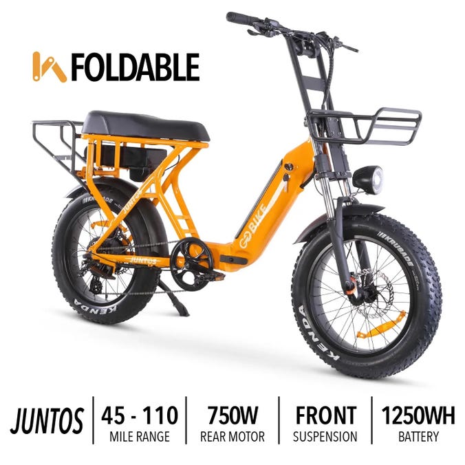 JUNTOS Foldable Step - Through Foldable Lightweight 750W Electric Bike