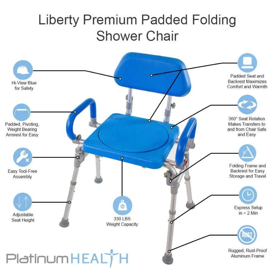 Shower chair foldable sale