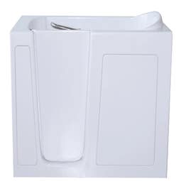 Avora Bath 52'' x 29'' Walk-In Air Fiberglass Bathtub with Faucet - Main Image