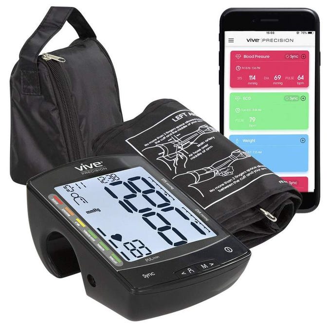 Blood Pressure Monitor Compatible with Smart Devices