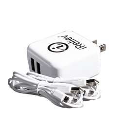 iReliev Dual USB Charging Cable (2) & Adapter