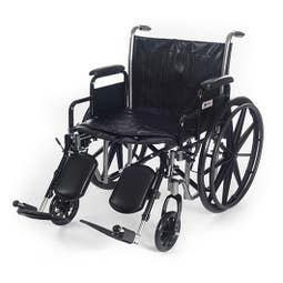 Medacure Wings Standard Elevated Legrest Wheelchair  - Left Front Facing View