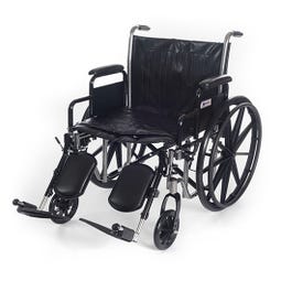 Medacure Wings Standard Elevated Legrest Wheelchair  - Left Front Facing View