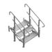PVI 3 Step PVI Modular XP Aluminum Stair Section with Handrails - Main Image
