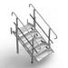 PVI 5 Step PVI Modular XP Aluminum Stair Section with Handrails - Main Image