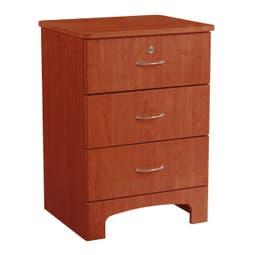 Drive Medical Oslo 3 Drawer Bedside Cabinet in Cherry
