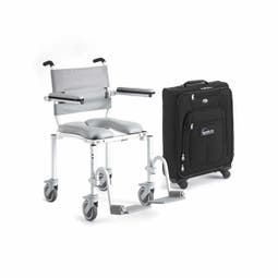 Nuprodx Mobility MultiChair 4000TX Travel Folding Shower Commode Chair - Main Image